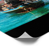 Zwei Schiffe am Strand in Phuket Thailand Poster (Ecke)