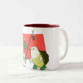 "Zwei Schildkröte-Tauben-" Tasse (VorderseiteRechts)