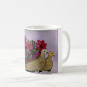 Zwei Schildkröte-Tauben-Tassen Kaffeetasse (VorderseiteRechts)