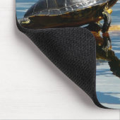 Zwei Schildkröten am Schildkröte-Bar Mousepad (Ecke)