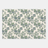 Zwei Schildkröten in Rosa, Grün und Senf Geschenkpapier Set (Vorderseite 2)