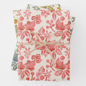 Zwei Schildkröten in Rosa, Grün und Senf Geschenkpapier Set (Beispiel)