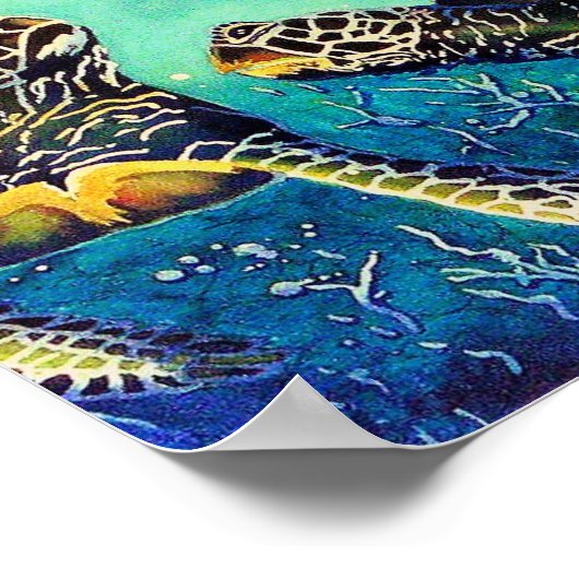 zwei Schildkröten Poster (Ecke)