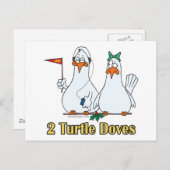 zwei Schildkrötentauben zweiter 2. Tag Weihnachten (Vorne/Hinten)