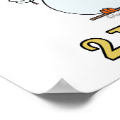 zwei Schildkrötentauben zweiter 2. Tag Weihnachten Poster (Ecke)