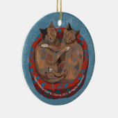 Zwei Schildpatt-Katzen… Keramikornament (Rechts)