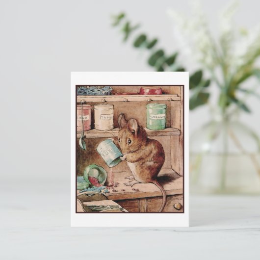 Zwei schlechte Mäuse von Beatrix Potter Postkarte (Stehend Vorderseite)