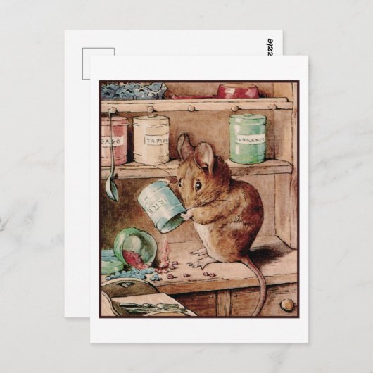 Zwei schlechte Mäuse von Beatrix Potter Postkarte (Vorne/Hinten)