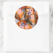 Zwei Schmetterlinge abstrakt Valentine Be Mine car Runder Aufkleber (Tasche)