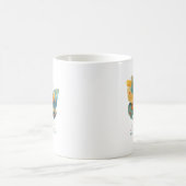 Zwei Schmetterlinge tanzen, farbige Flügel.   Kaffeetasse (Mittel)