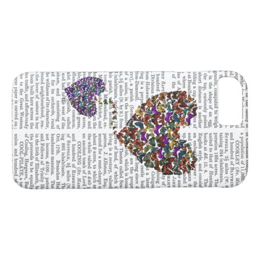 Zwei Schmetterlingshörer Case-Mate iPhone Hülle (Rückseite (Horizontal))