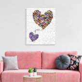 Zwei Schmetterlingshörer Leinwanddruck (Insitu (Wohnzimmer))