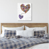 Zwei Schmetterlingshörer Leinwanddruck (Insitu (Schlafzimmer))