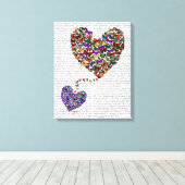 Zwei Schmetterlingshörer Leinwanddruck (Insitu (Holzboden))