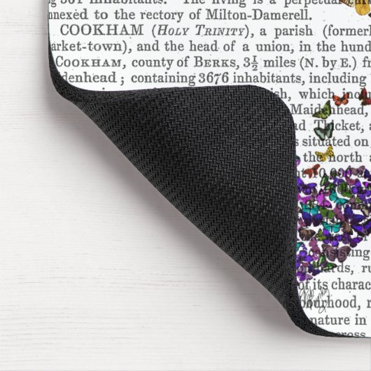 Zwei Schmetterlingshörer Mousepad (Ecke)