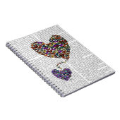 Zwei Schmetterlingshörer Notizblock (Rechte Seite)