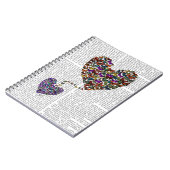 Zwei Schmetterlingshörer Notizblock (Linke Seite)