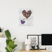 Zwei Schmetterlingshörer Poster (Heimbüro)