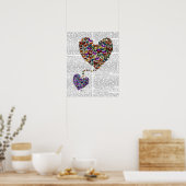 Zwei Schmetterlingshörer Poster (Küche)