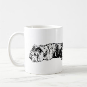 Zwei Schnauzer – Schwarz-Weiß-Hundetasse Kaffeetasse