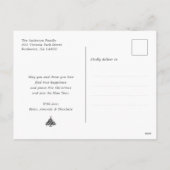 Zwei Schneemänner Frohe Weihnachten Postkarte (Rückseite)