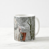 Zwei Schneewald des Weißen Horns Kaffeetasse (VorderseiteRechts)