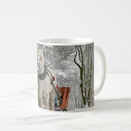 Zwei Schneewald des Weißen Horns Kaffeetasse (VorderseiteRechts)