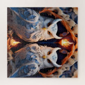 Zwei Schneewittchen bei Kerzenlicht Puzzle (Horizontal)