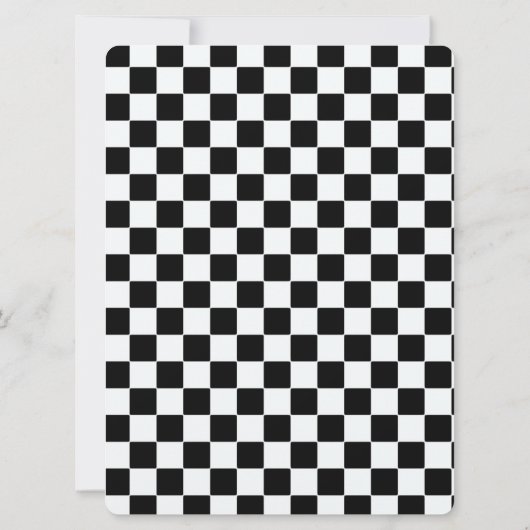 ZWEI SCHNELL 2 GEFÜHRT EINLADUNG (Rückseite)