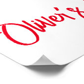 Zwei schnell zwei Geburtstag wachsen Poster (Ecke)