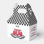 Zwei schnell zwei neugierige zweite Kindergeburtst Geschenkschachtel (Rückseite)