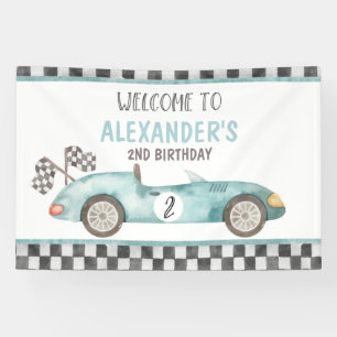 Zwei schnelle 2. Geburtstag wachsen Banner