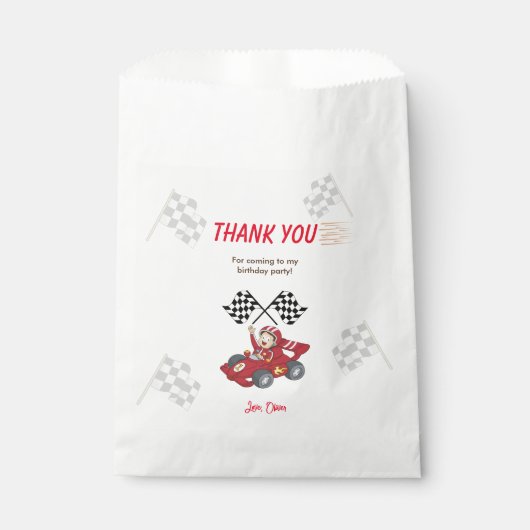 Zwei schnelle 2. Geburtstag wachsen Geschenktütchen (Vorderseite)