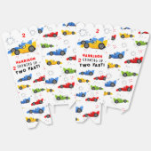Zwei schnelle 2. Geburtstagskinder Racing Cars Cus Geschenkschachtel (Ungeklappt)