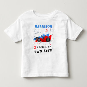 Zwei schnelle 2. Geburtstagskinder wachsen auf Ren Kleinkind T-shirt