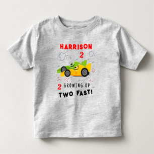 Zwei schnelle 2. Geburtstagskinder wachsen auf Ren Kleinkind T-shirt