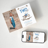 ZWEI Schnelle Bike Einladung Geburtstag