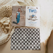 ZWEI Schnelle Bike Einladung Geburtstag