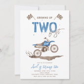 ZWEI Schnelle Bike Einladung Geburtstag (Vorderseite)