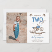 ZWEI Schnelle Bike Einladung Geburtstag (Vorderseite)