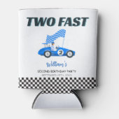 Zwei schnelle blaue Rennwagen am zweiten Geburtsta Dosenkühler (Vorderseite)