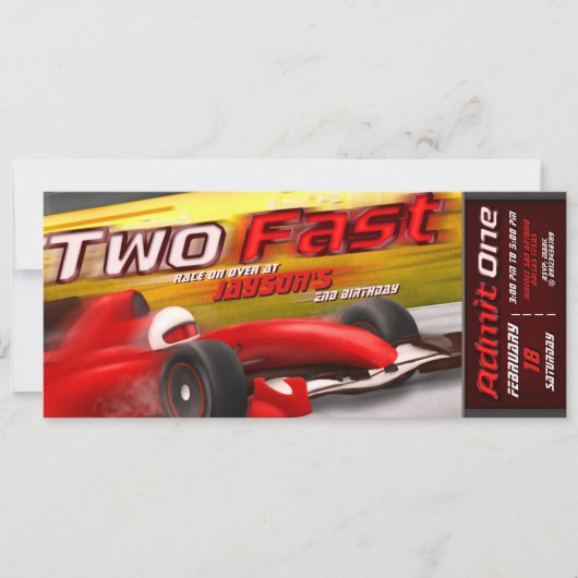 Zwei schnelle Einladung (Vorderseite)