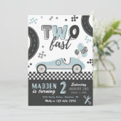 ZWEI schnelle Einladung | Einladung (Stehend Vorderseite)