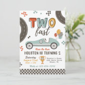 ZWEI schnelle Einladung | Einladung zum Geburtstag (Stehend Vorderseite)