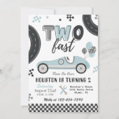 ZWEI schnelle Einladung | Einladung zum Geburtstag (Vorderseite)