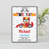 Zwei schnelle Einladung zum Geburtstag (Stehend Vorderseite)