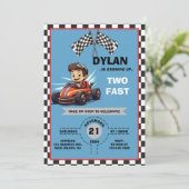 Zwei schnelle Einladung zum Geburtstag (Stehend Vorderseite)