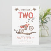 ZWEI schnelle Einladung zum Geburtstag | 2. Geburt (Stehend Vorderseite)