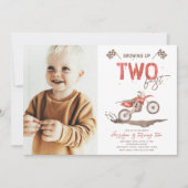 ZWEI schnelle Einladung zum Geburtstag | Dirt Bike (Vorderseite)