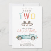 ZWEI schnelle Einladung zum Geburtstag | Einladung (Vorderseite)